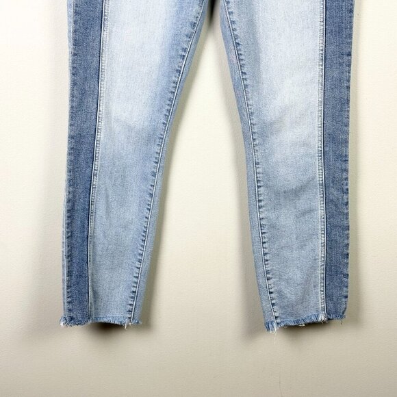 Gap Vintage Slim High Rise Two Tone Jeans Light Wash - Picture 7 of 11